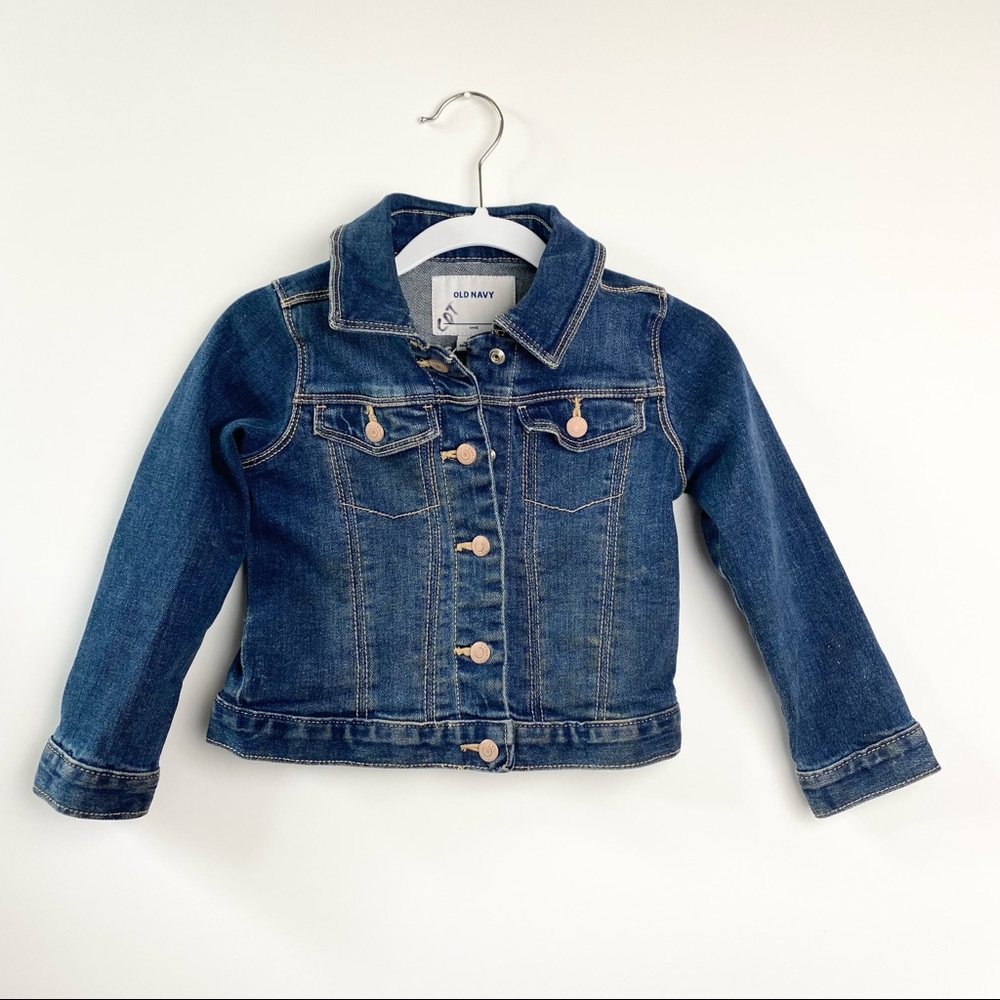 Old navy dark wash denim jacket jean jacket 3T